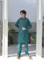 Jungle Green Waistcoat Suit-AHW-036