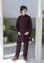 Purple Waistcoat Suit-AHW-033