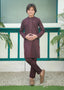 Plum Kurta Trouser AH 054