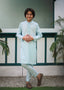 Powder Blue Kurta Trouser AH 094