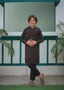 Raven Grey Kurta Trouser AH 098