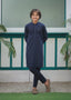 Navy Blue Kurta Trouser AH 108