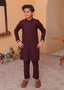 Purple Kurta Trouser-AH 019