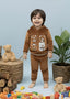 Oak Brown 2 Pcs Hoodie Set KH 008