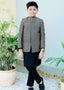 Silver And Black Prince Coat Suit P32
