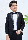 4pcs Sequence Black suit (Coat+Pant+Shirt+Bow) - SCP 007