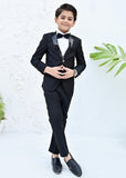 4pcs Sequence Black suit (Coat+Pant+Shirt+Bow) - SCP 007