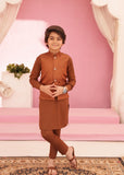 Almond Brown Waistcoat Suit EW06