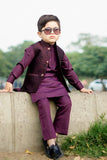 Maroon Waistcoat Suit - WKS 017