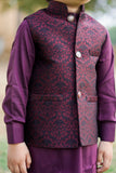 Maroon Waistcoat Suit - WKS 017