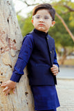 Blue Waistcoat Suit - WKS 020 BOGO