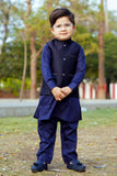 Blue Waistcoat Suit - WKS 020 BOGO