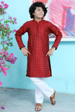 Brick Red kurta trouser KT 97