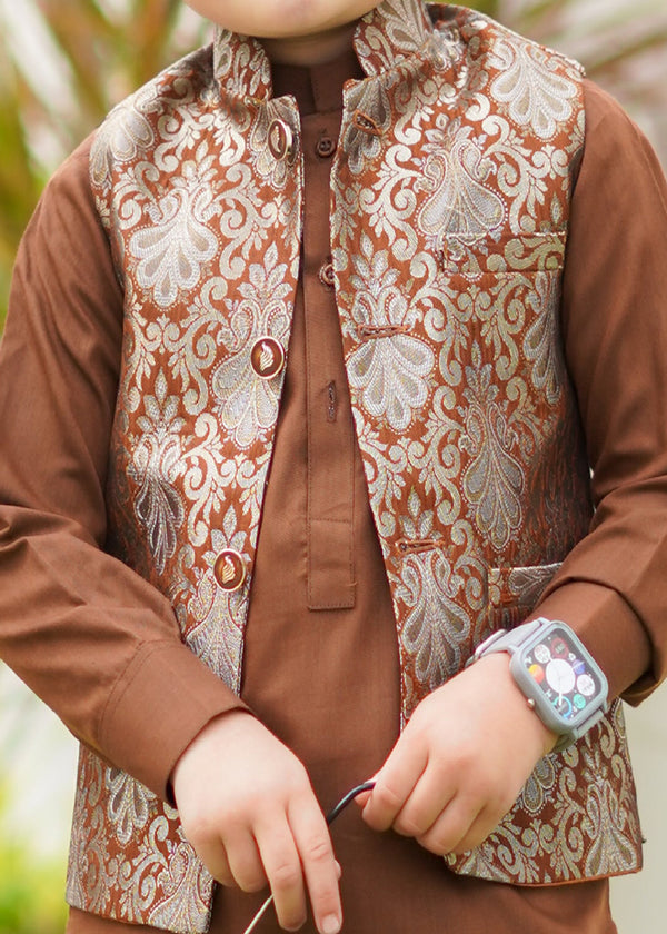 Gold Brown only Waistcoat EW16