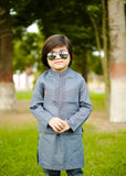 Zink Grey Waistcoat Suit-AHW-001