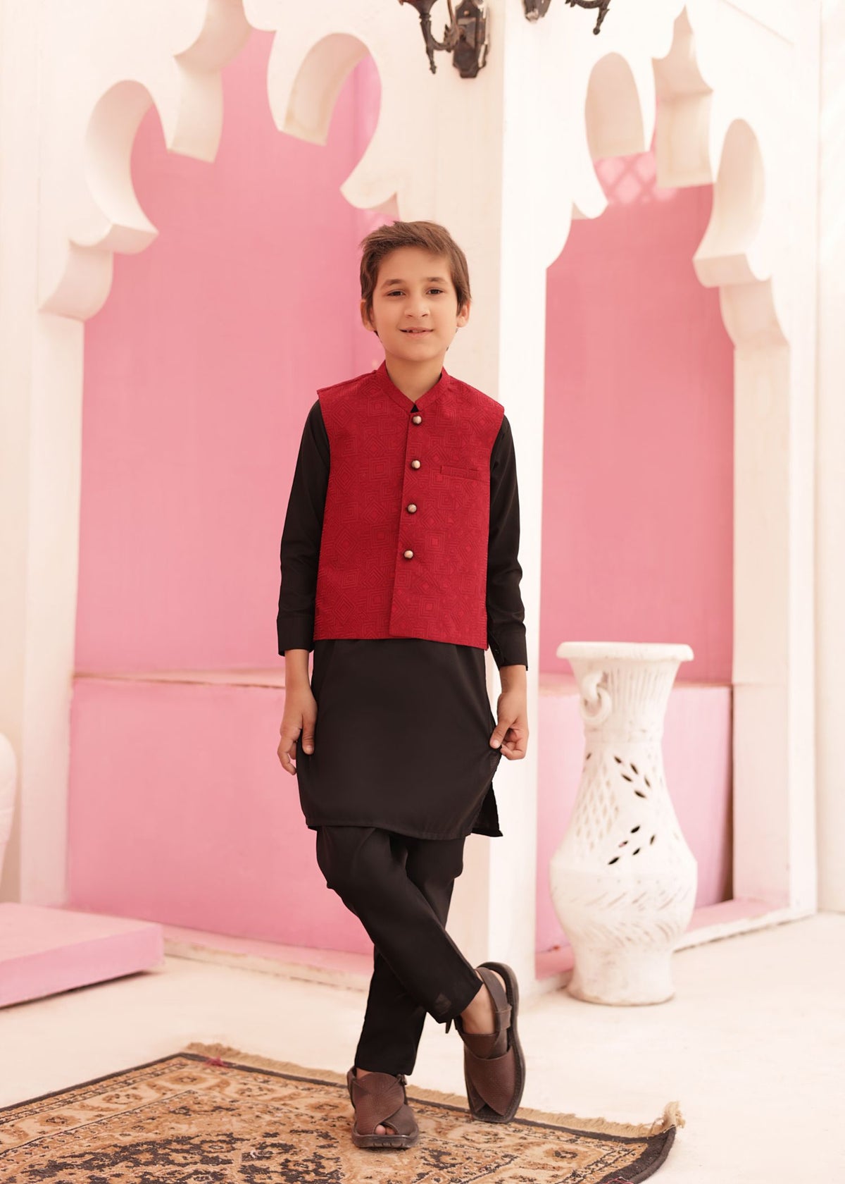 Red Only Waistcoat EW09 Main image