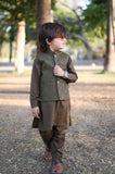 Dark Brown Waistcoat Suit EW35