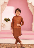 Almond Brown Waistcoat Suit EW06