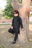 Plain Black Waistcoat Suit EW29