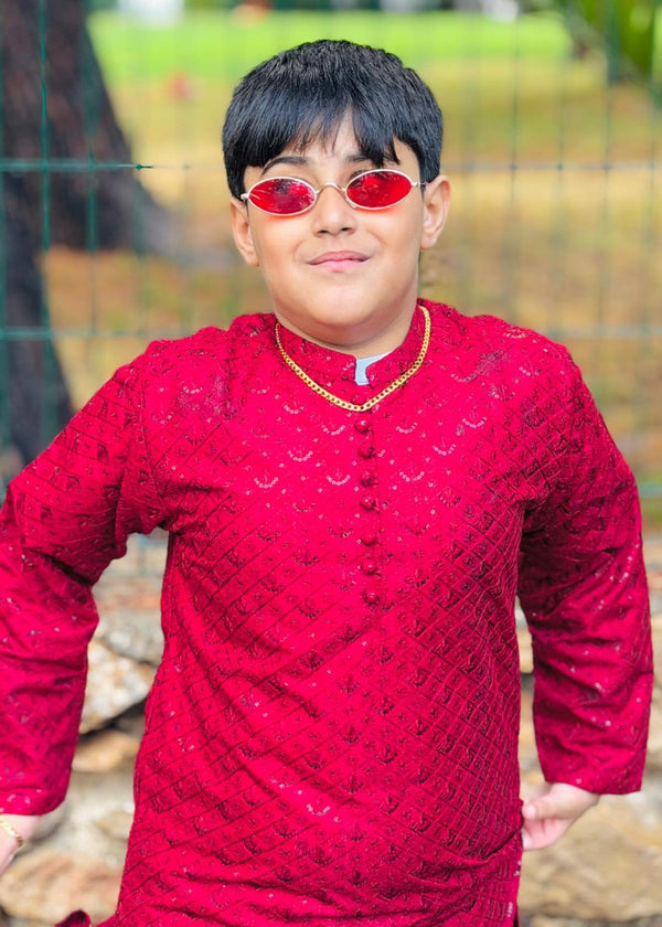 Spicy Red Kurta KT 112