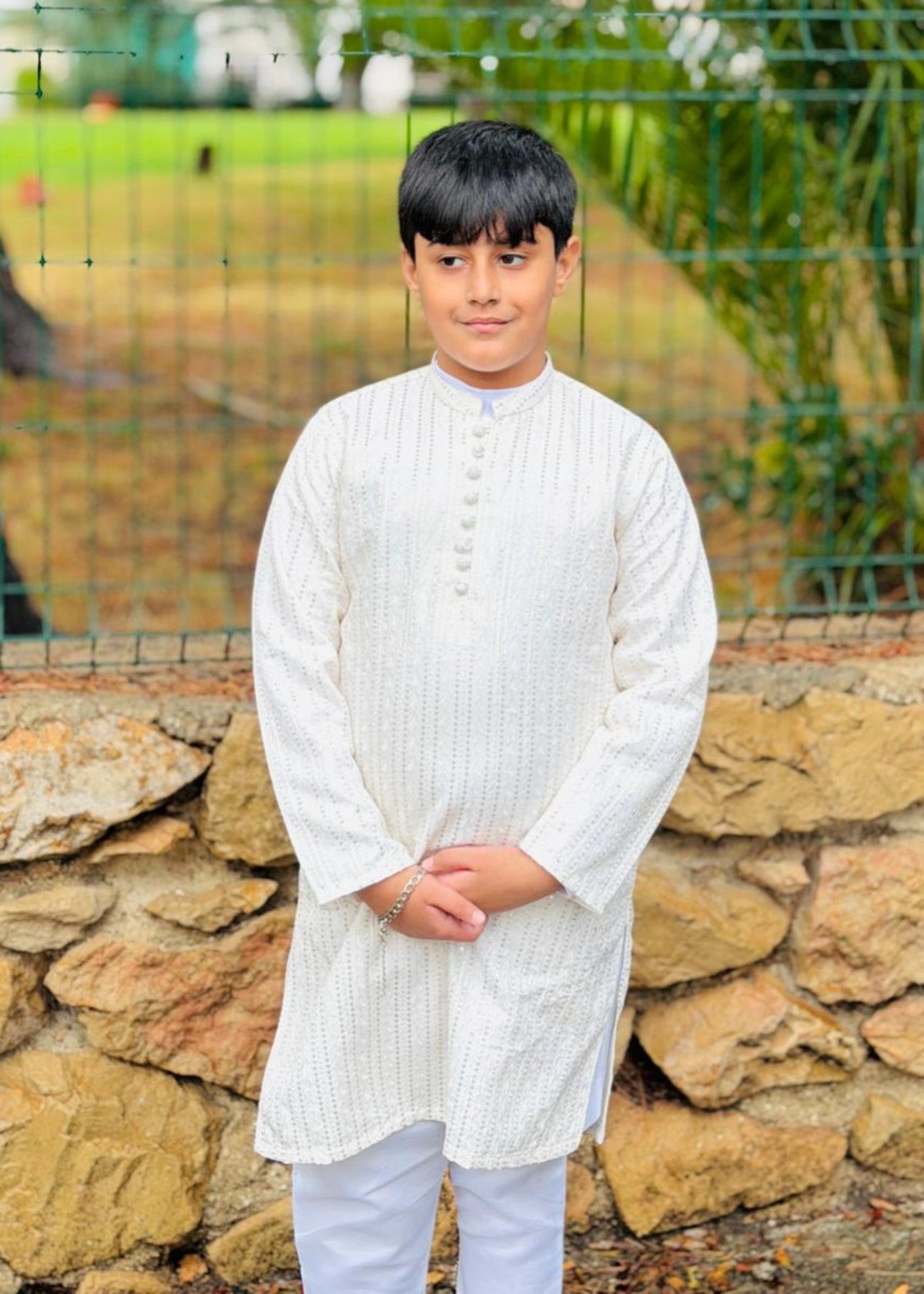 White Kurta KT 116