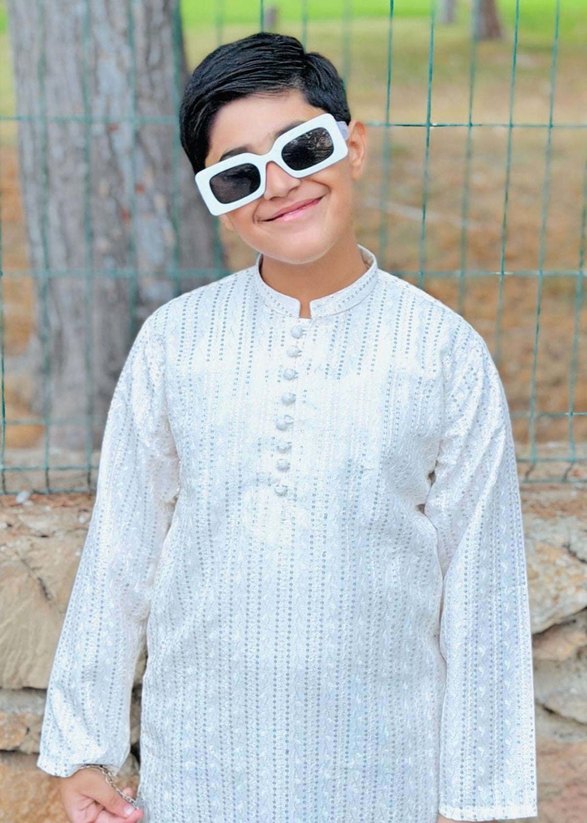 White Kurta KT 116