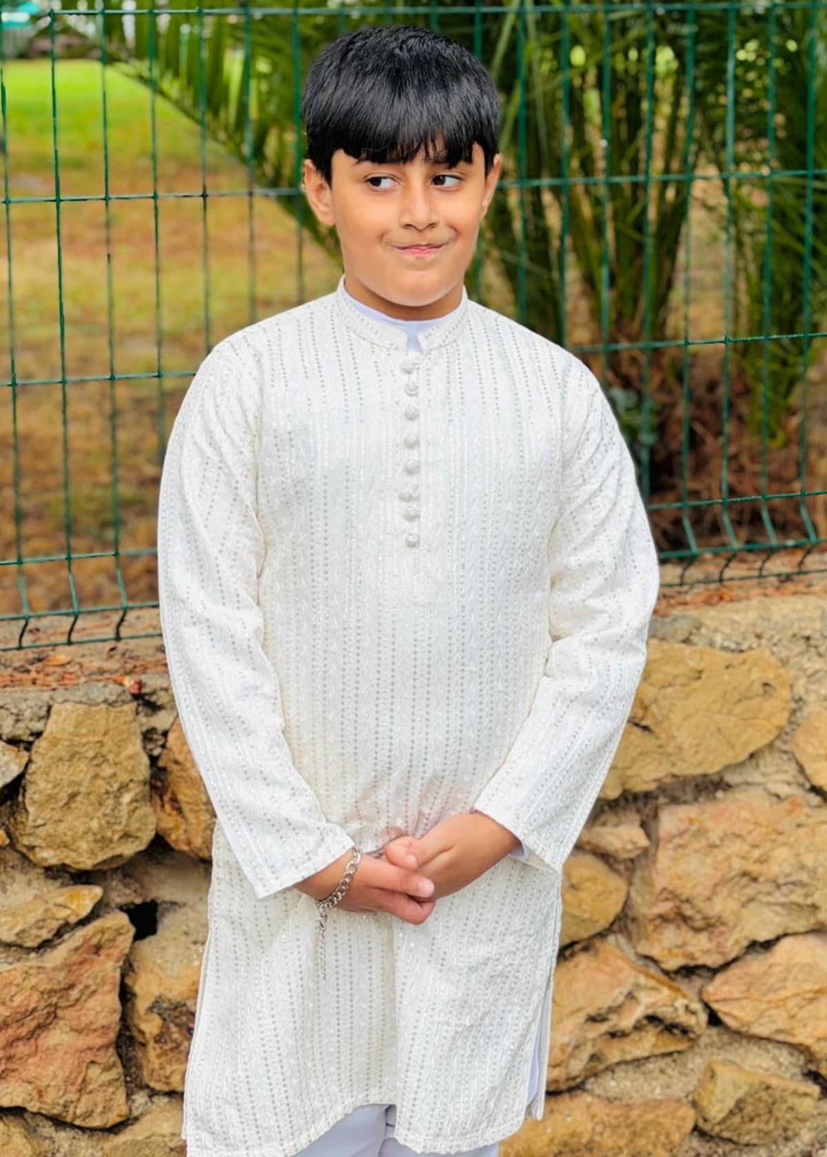 White Kurta KT 116