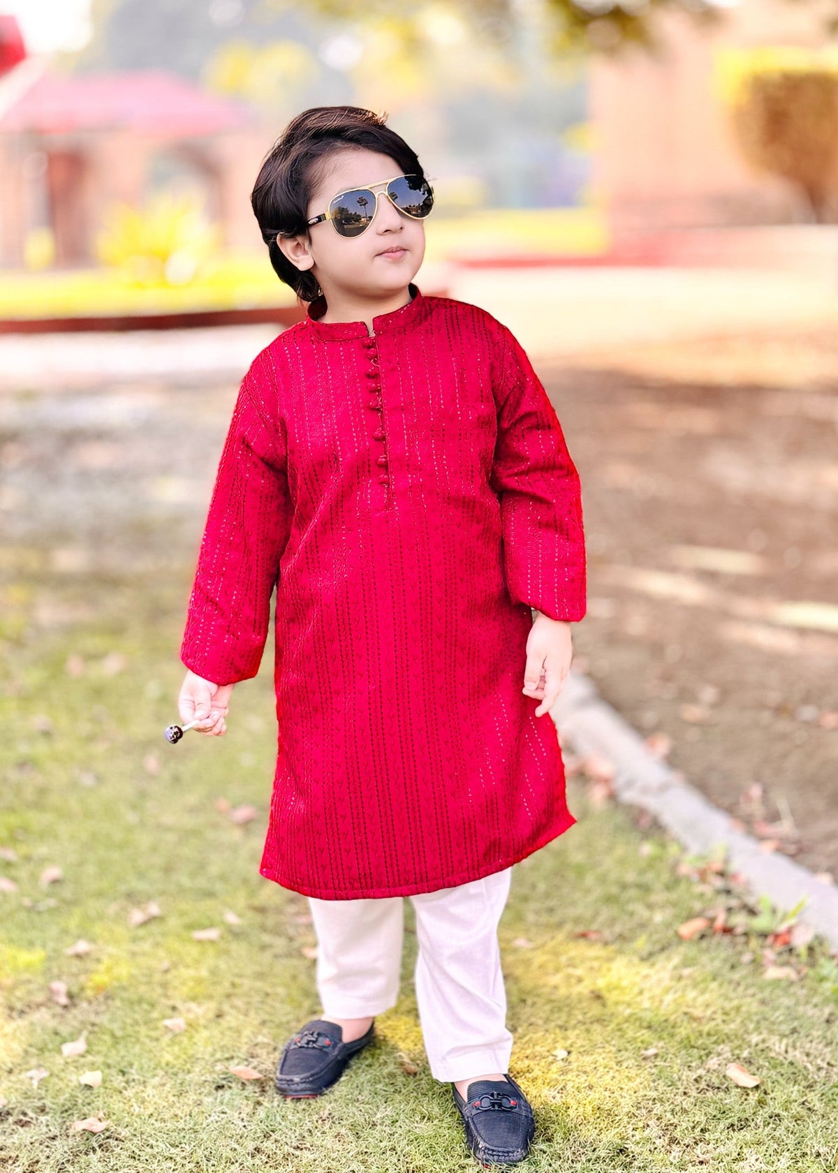 Burnt Red Kurta KT 111