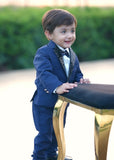 4pcs Sequence Blue suit (Coat+Pant+Shirt+Bow) - SCP 008