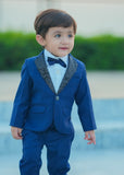4pcs Sequence Blue suit (Coat+Pant+Shirt+Bow) - SCP 008