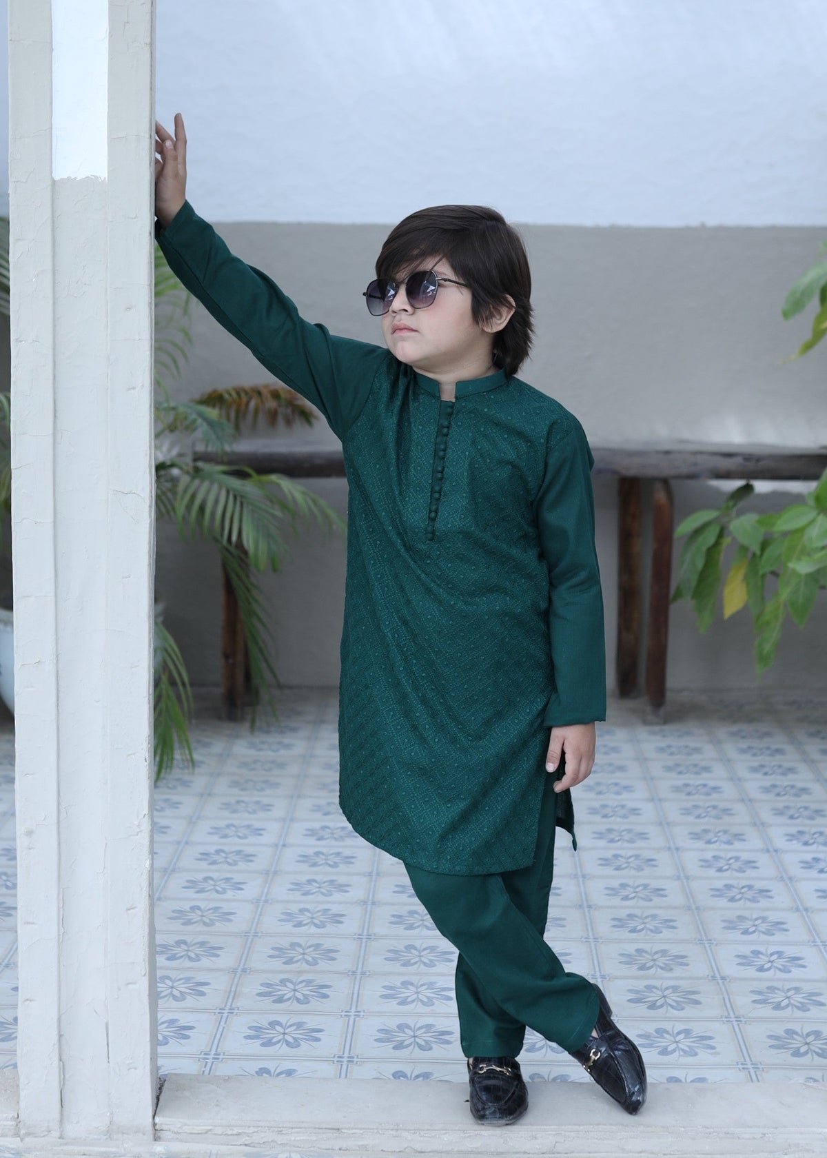 Dark Green Kurta Trouser - KE 033 Main image