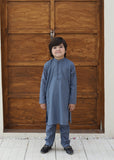 Cool Grey chicken Kurta Trouser - KE 036