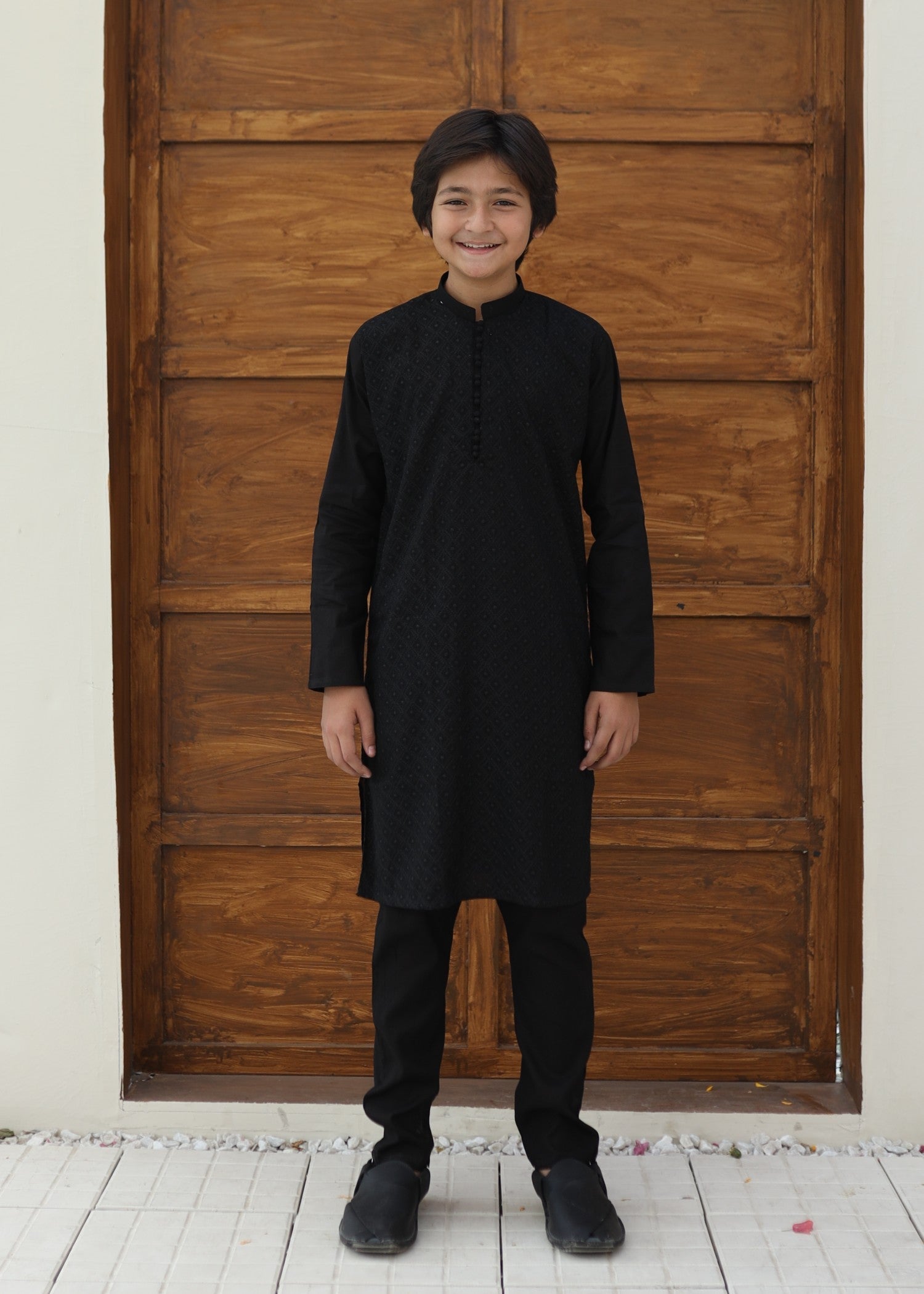 Raven Black chicken Kurta Trouser - KE 037 Secondary image