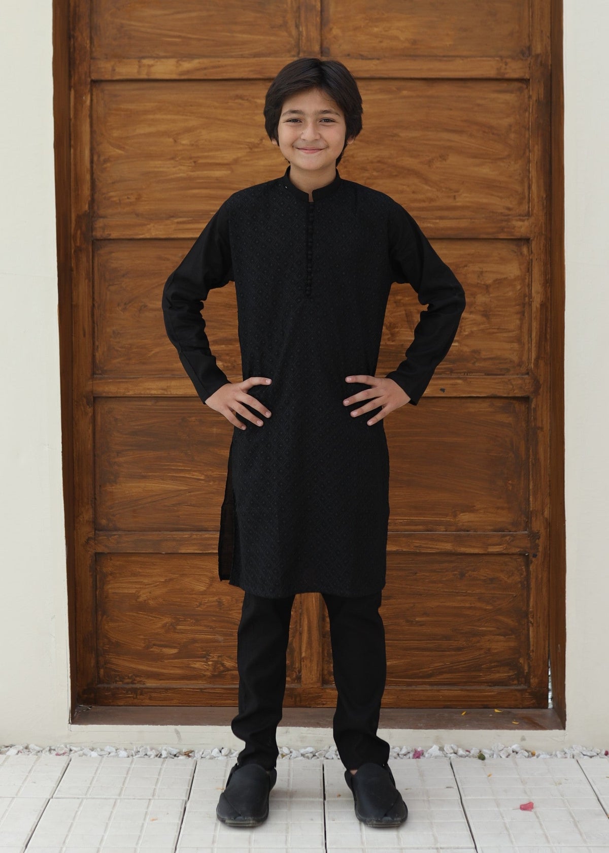 Raven Black chicken Kurta Trouser - KE 037