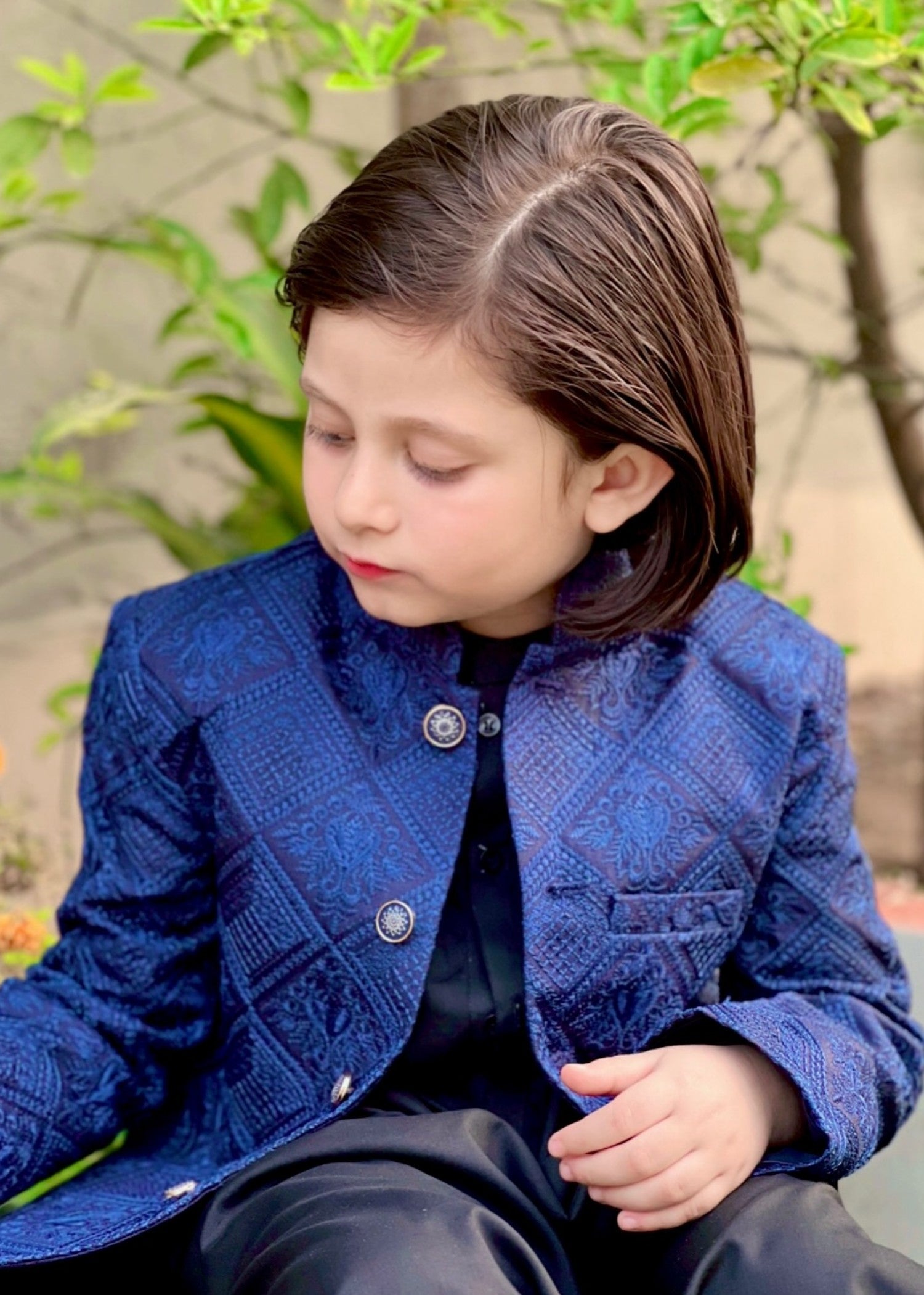 Royal blue Prince coat suit - P8 Secondary image