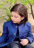 Royal blue Prince coat suit - P8