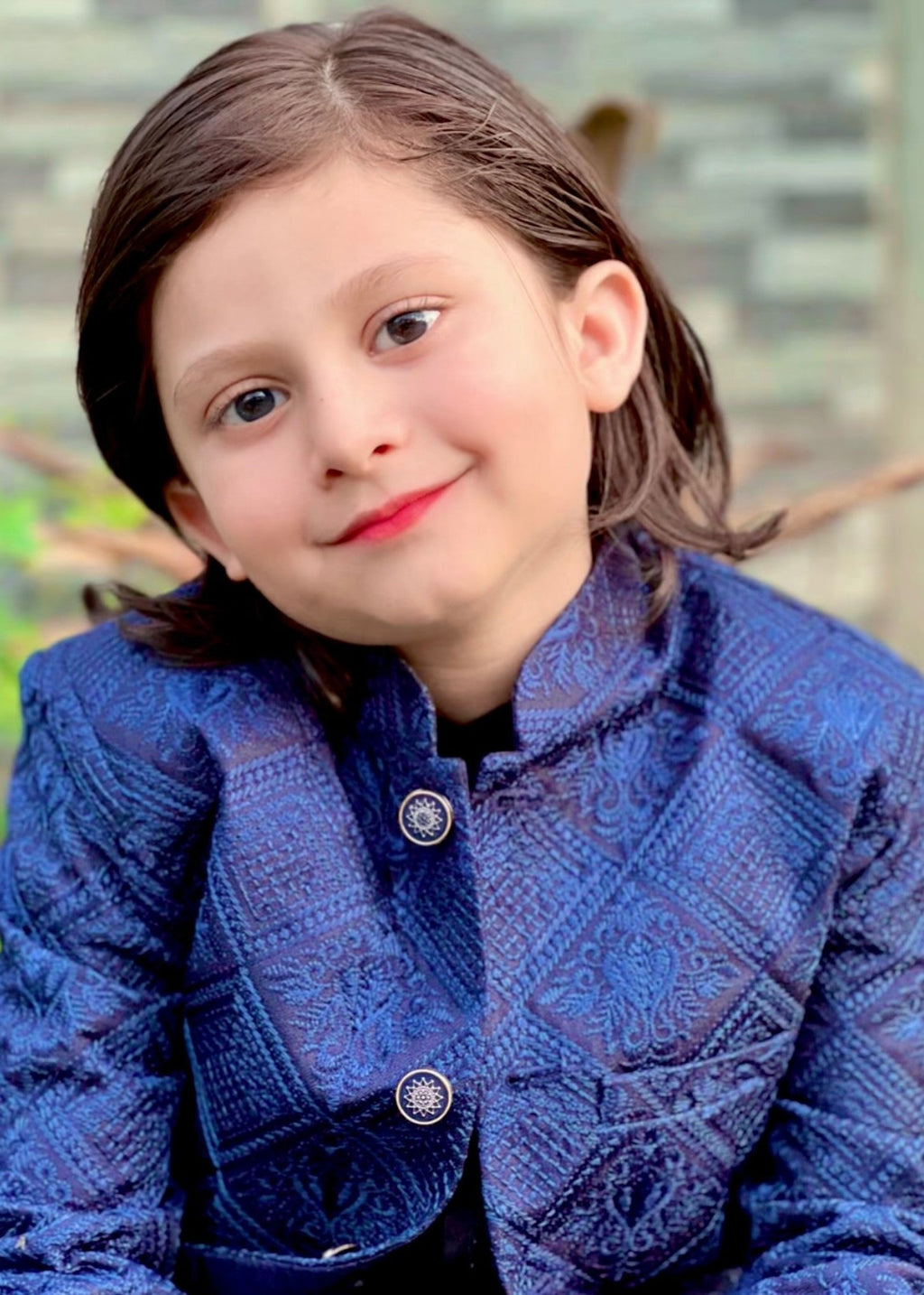 Royal blue Prince coat suit - P8