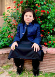 Royal blue Prince coat suit - P8