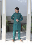 Jungle Green Waistcoat Suit-AHW-036