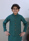 Jungle Green Waistcoat Suit-AHW-036