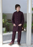Purple Waistcoat Suit-AHW-033