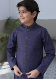 Lavender Grey Waistcoat Suit-AHW-037