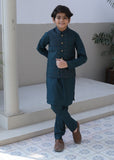 Pine Green Waistcoat Suit-AHW-043