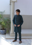 Pine Green Waistcoat Suit-AHW-043