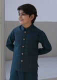 Pine Green Waistcoat Suit-AHW-043