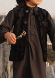Black Velvet Waistcoat Suit EW55