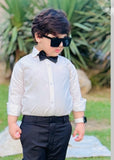 3Pieces Black Set (Shirt + Pant + Bow)