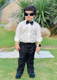 3Pieces Black Set (Shirt + Pant + Bow)