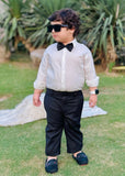 3Pieces Black Set (Shirt + Pant + Bow)