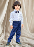 3Pieces Blue Set (Shirt+Pant+Bow) SPB 002